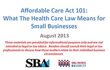 Affordable Care Act SBA Presentation